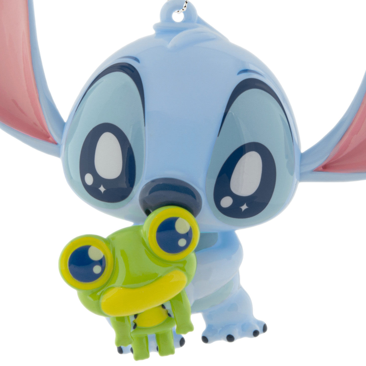Disney Stitch With Frog Christmas Ornament closeup detail image number 5