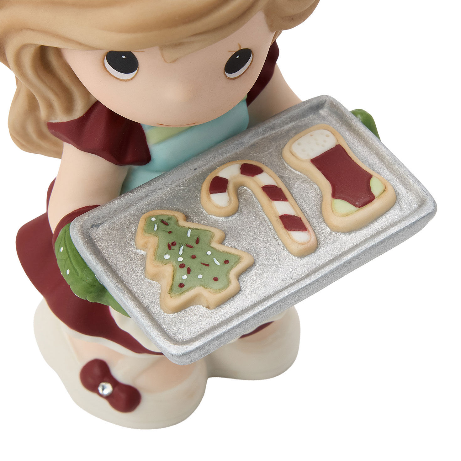 Girl Baking Cookies Precious Moments Figurine upclose view image number 5