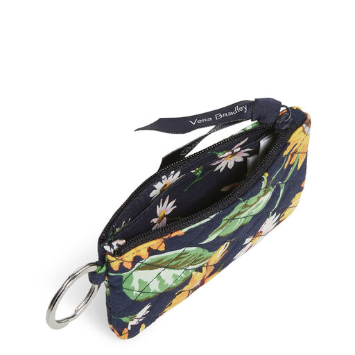 Vera Bradley Zip ID Case in Sunflowers, 