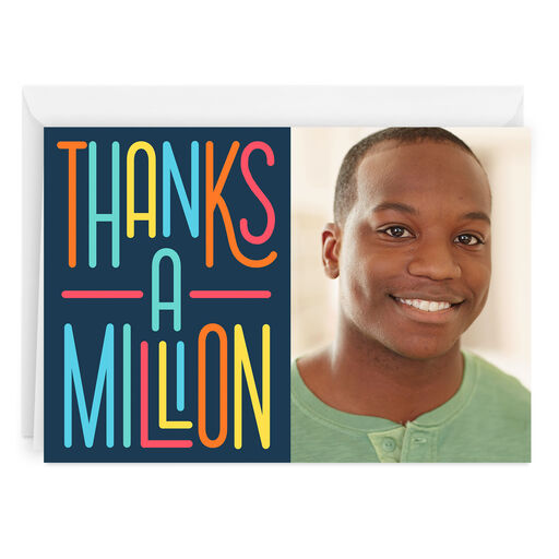 Personalized Thanks a Million Thank-You Photo Card, 