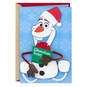 Disney Frozen Olaf Christmas Card for Grandson With Posable Character, , large image number 1