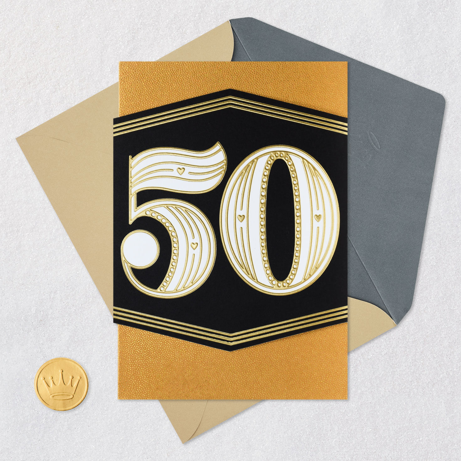 Golden Means 50th Anniversary Card, , large image number 6