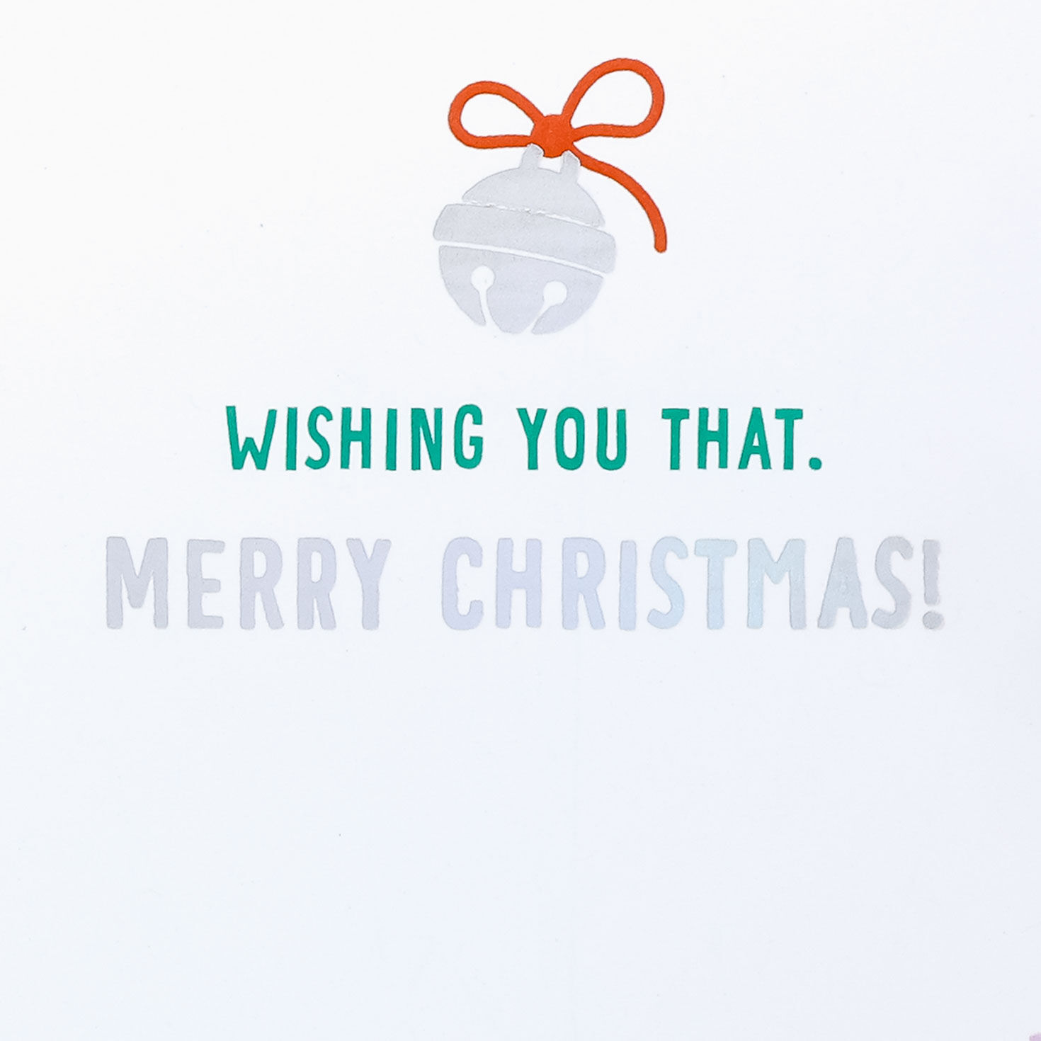Teal Jingle Bells Christmas Gift Card Holder Sentiment image number 2