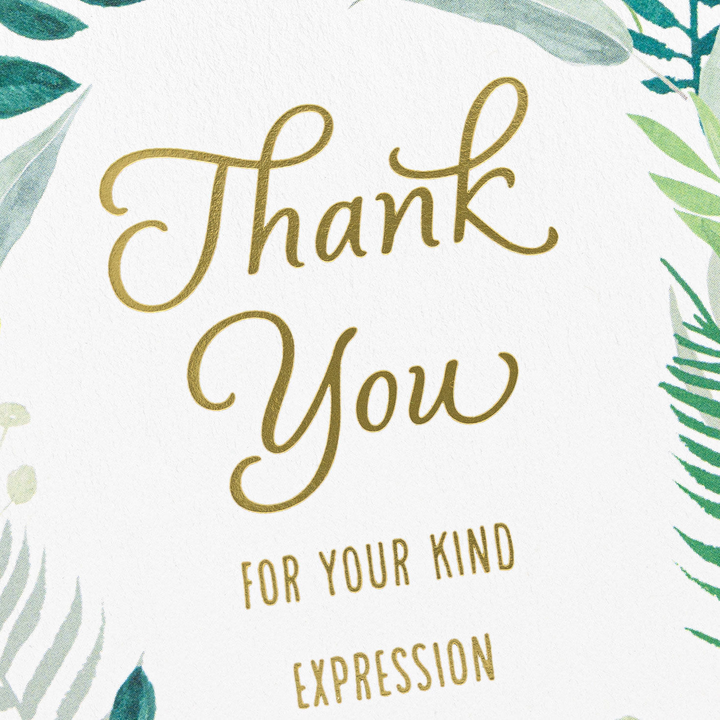 Fern Leaves Sympathy Blank Thank You Notes Pack  image number 4