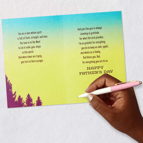 God Bless You Christian Father's Day Card for Dad, , large image number 7