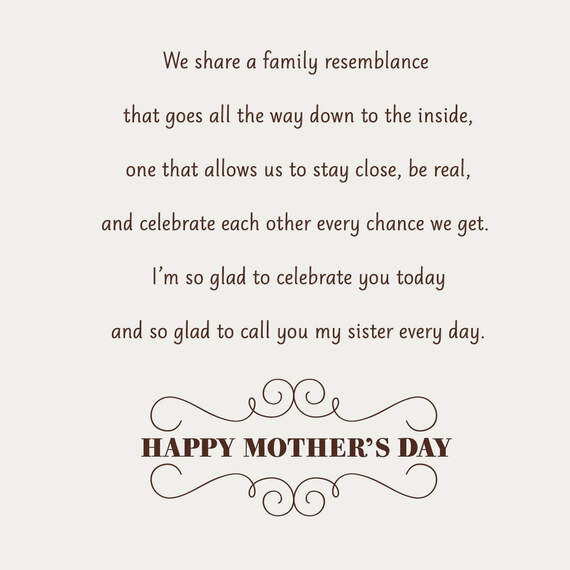 Our Special Bond Mother's Day Card for Sister, , large image number 2