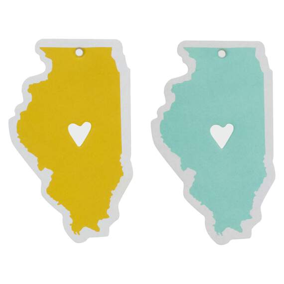Illinois Silhouette Car Air Fresheners, Set of 2, , large image number 1
