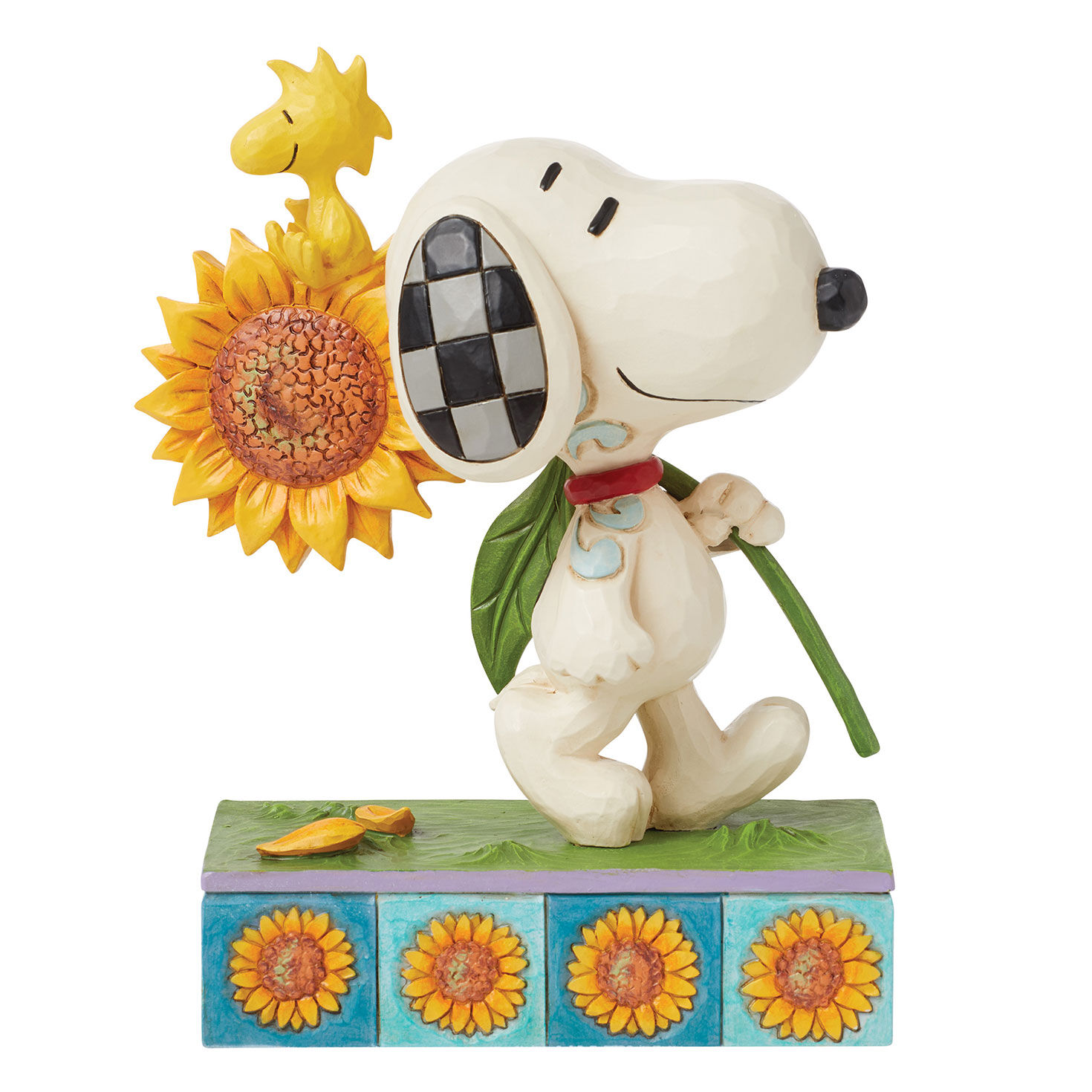 Jim Shore Peanuts Snoopy With Sunflower Figurine, 5.7