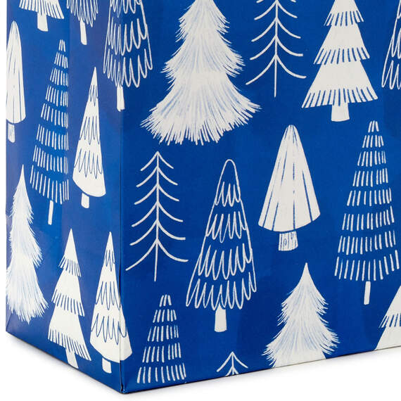 9.6" Medium Blue and White Winter Gift Bags 4-Pack Assortment, , large image number 5
