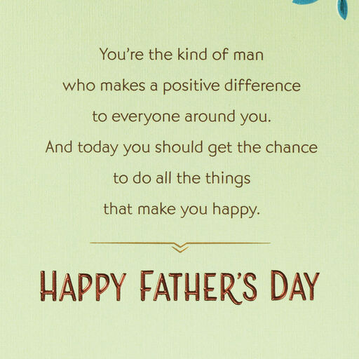 A Good Man Father's Day Card for Grandpa, 