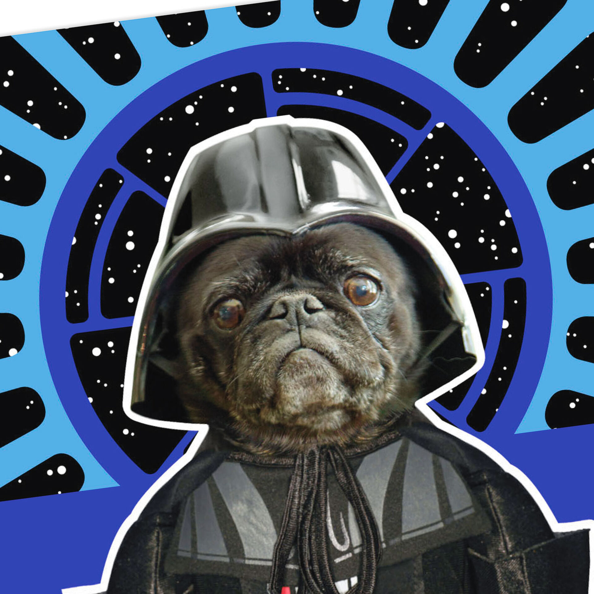 Star Wars™ Darth Vader™ Dog Bark Side Musical Birthday Card - Greeting