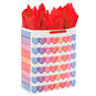 15.5" Pastel Hearts X-Large Valentine's Day Gift Bag With Tissue Paper, , large image number 6