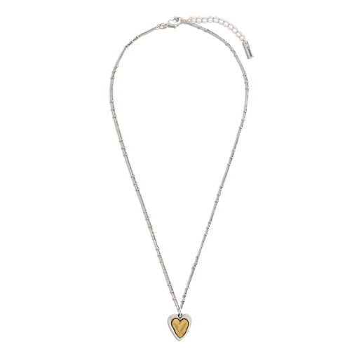 Demdaco Heart Charm Guardian Angel Necklace, 18", 