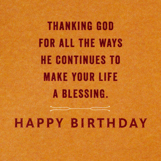An Honorable Man Religious Birthday Card for Him, 