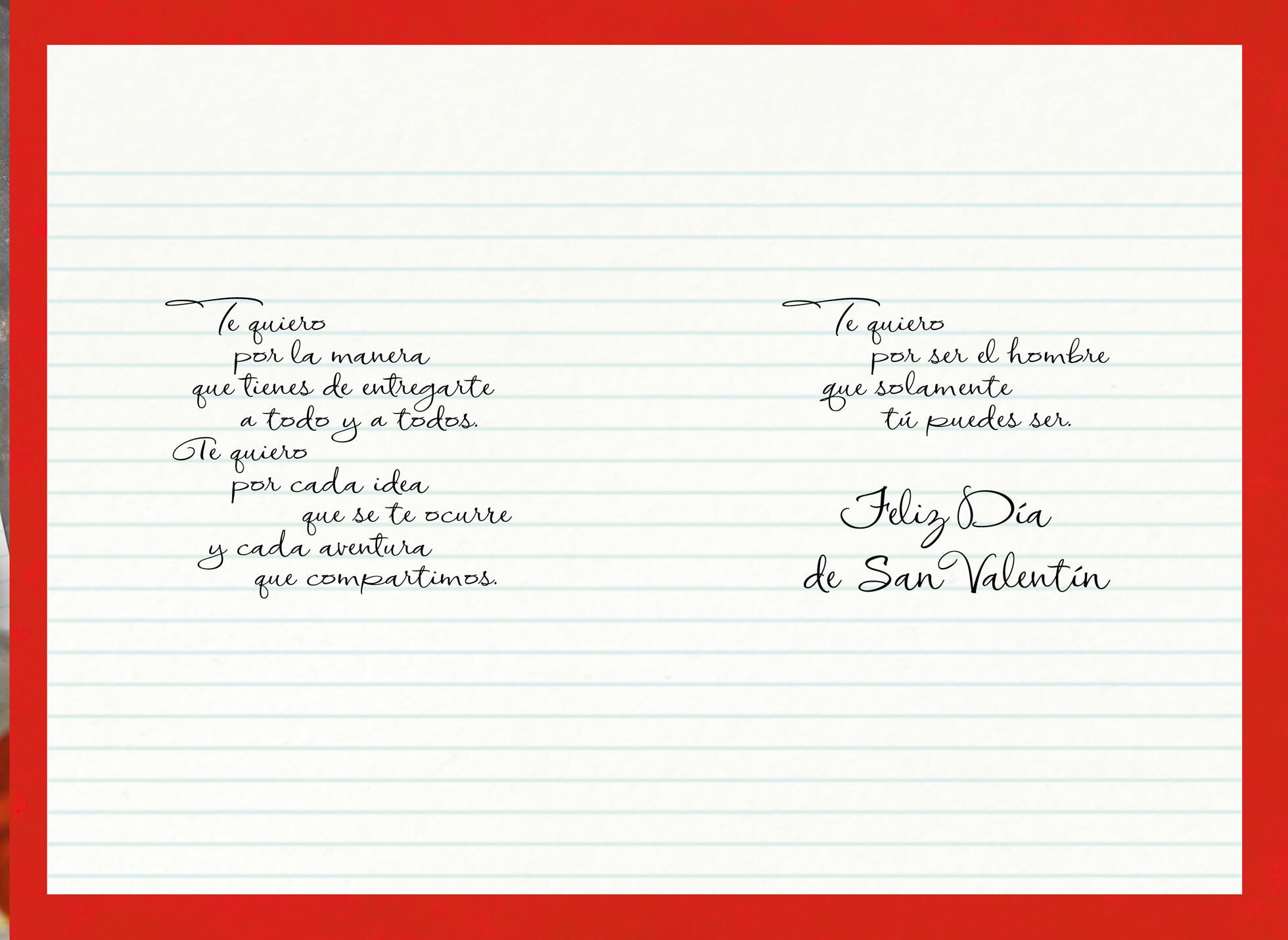 To the Man I Love Romantic Spanish-Language Valentine's Day Card