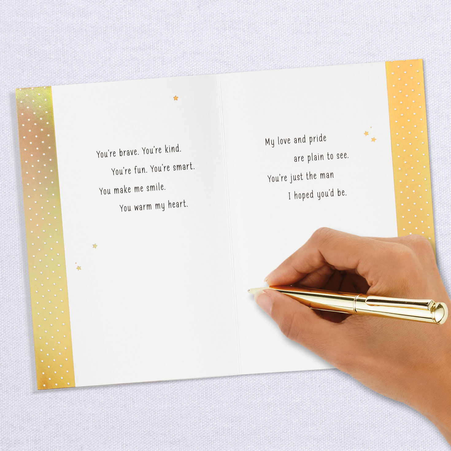 Just the Man I Hoped You'd Be Birthday Card for Son, , large image number 6