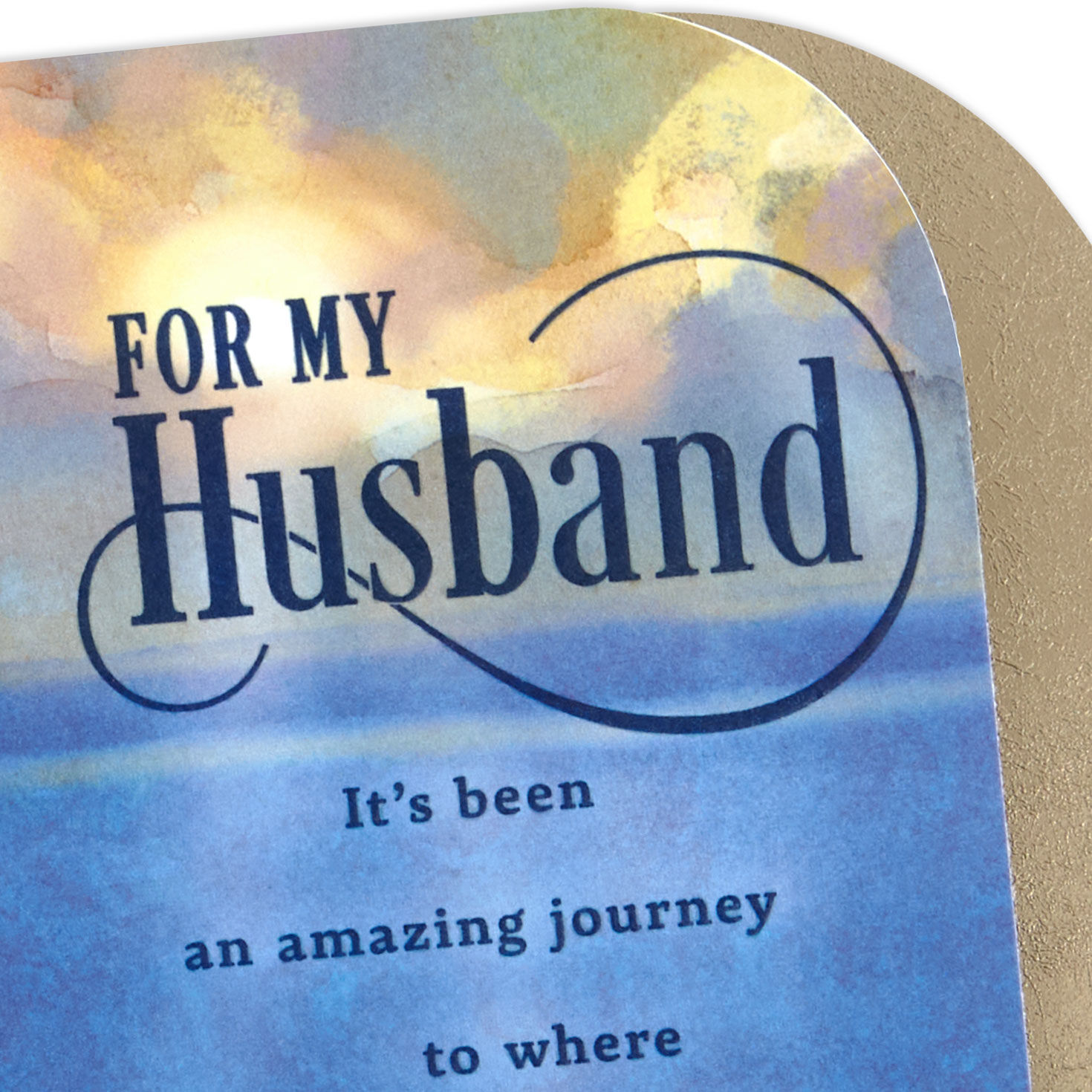 Sailboat in Sea Husband Anniversary Card Card Front Detail image number 5