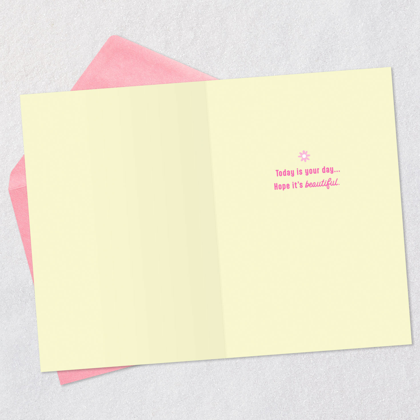 Floral Lettering Happy Mother's Day Card Open card with envelope image number 3