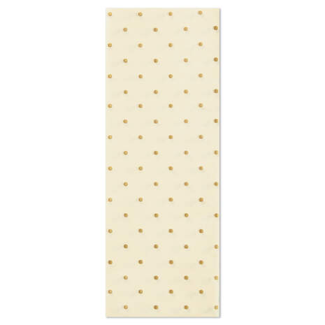 Mini Gold Polka Dots Tissue Paper, 6 sheets, , large