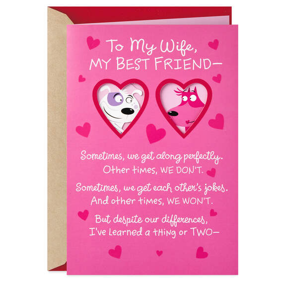 My Wife, My Best Friend Valentine's Day Card, , large image number 1
