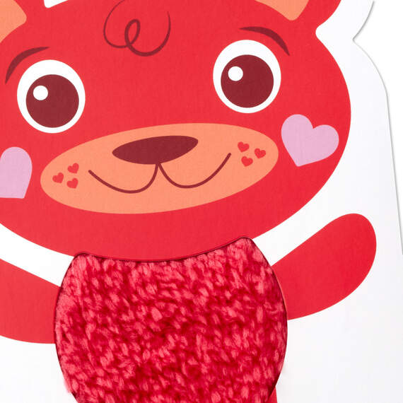 Cute Red Bear Baby's First Valentine's Day Card, , large image number 4