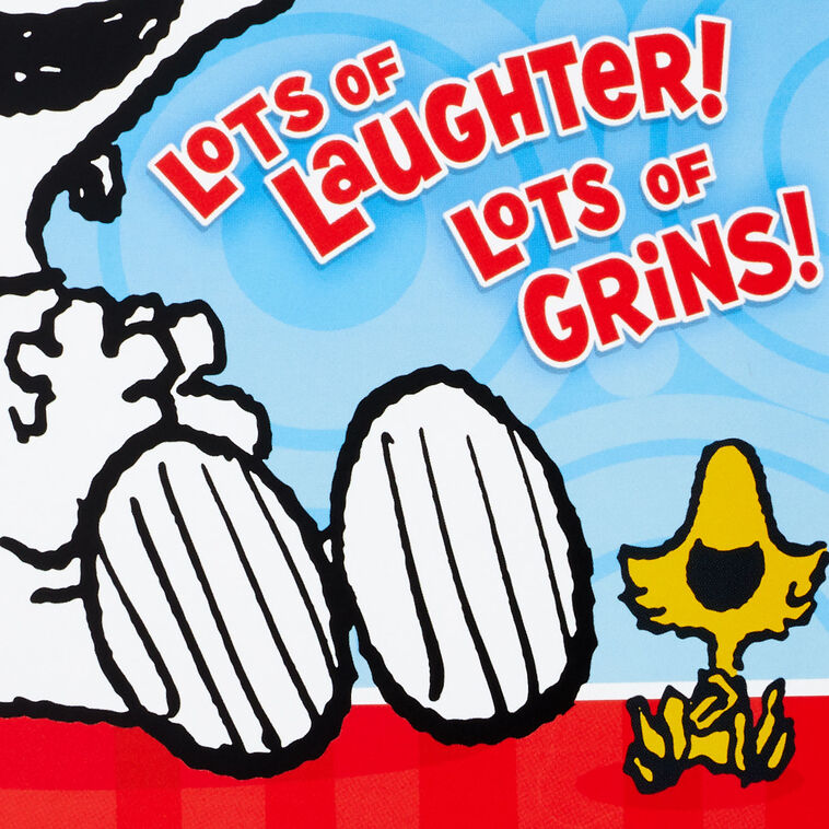 Snoopy & Woodstock Pop-Up Hug 2nd Birthday Card Card Front Detail image number 4