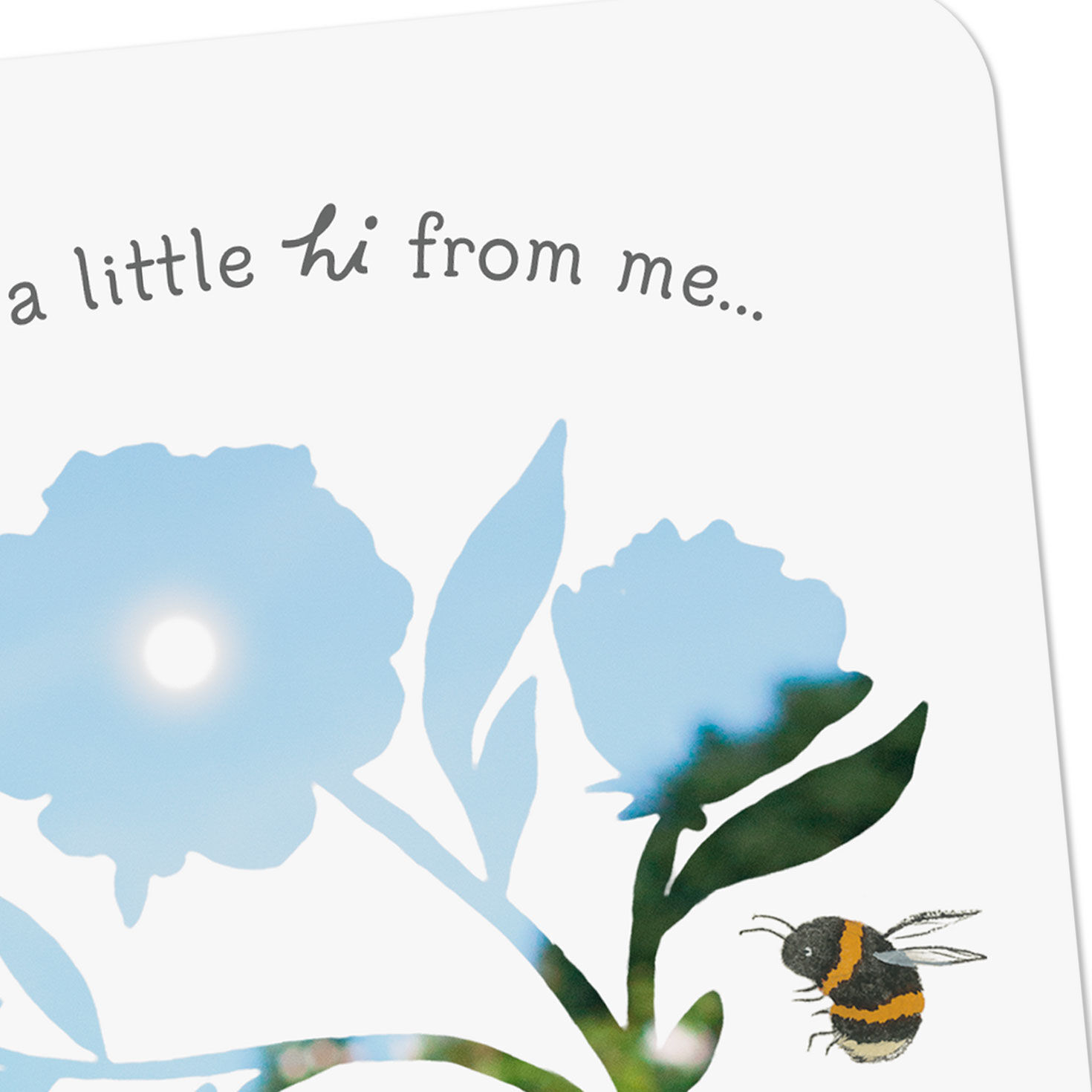 Bees and Flowers Thinking of You Card Card Front Detail image number 4