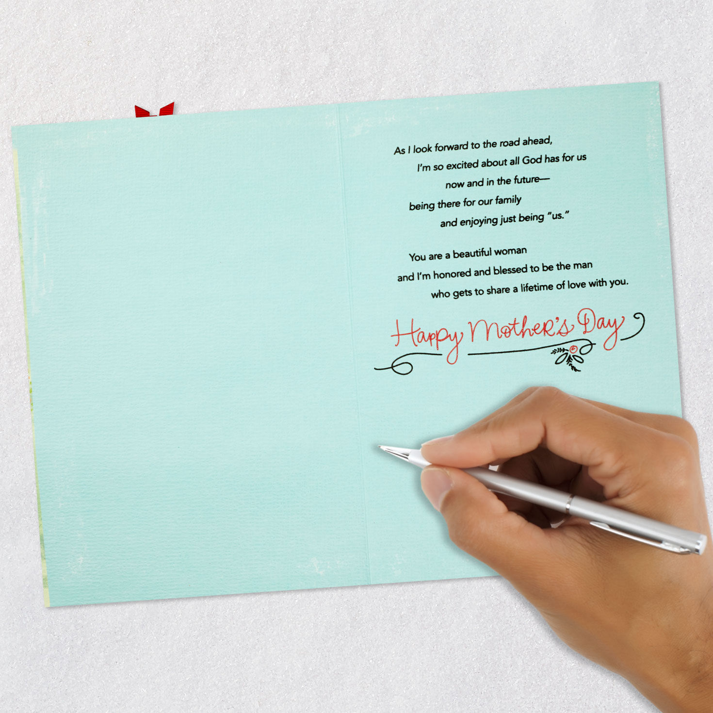 Outdoor Path Religious Mother's Day Card for Wife Signing card image number 6