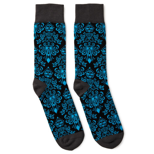 Disney The Haunted Mansion Wallpaper Crew Socks, 