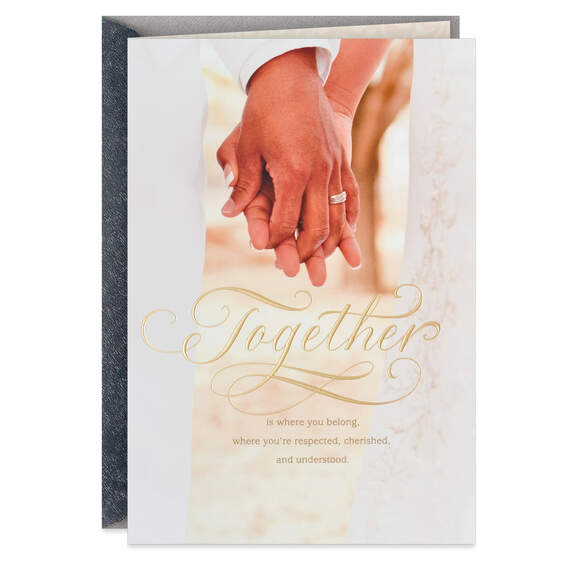 You Belong Together Wedding Card