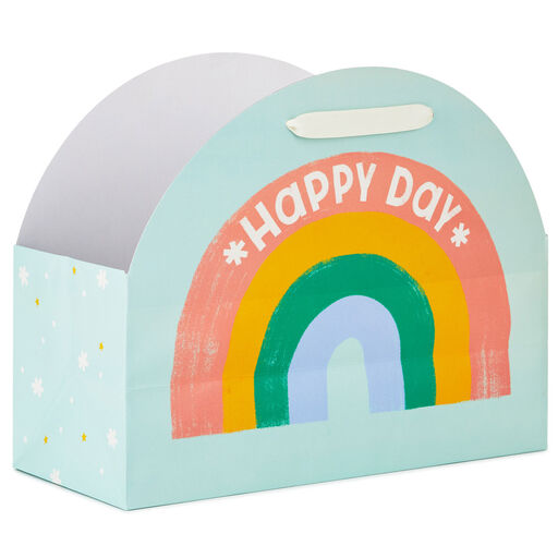 10" Little World Changers™ Happy Day Die-Cut Rainbow Large Gift Bag, 