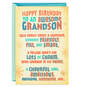 Smart and Charming Funny Birthday Card for Grandson, , large image number 1