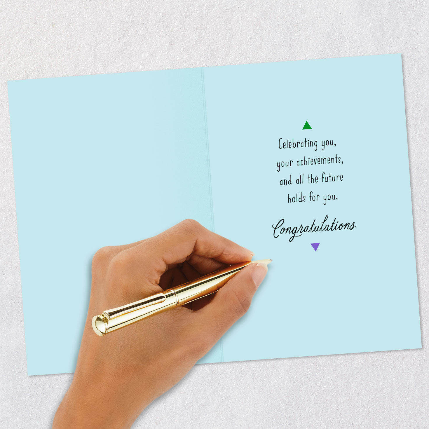 Blue Sky with Arrows High School Graduation Card Signing card image number 6