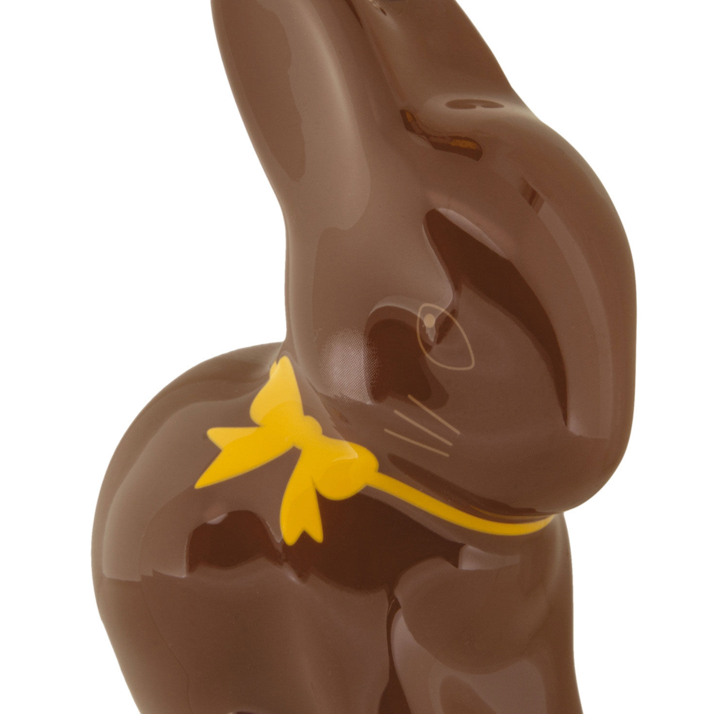 Chocolate Easter Bunny Ornament closeup view image number 3