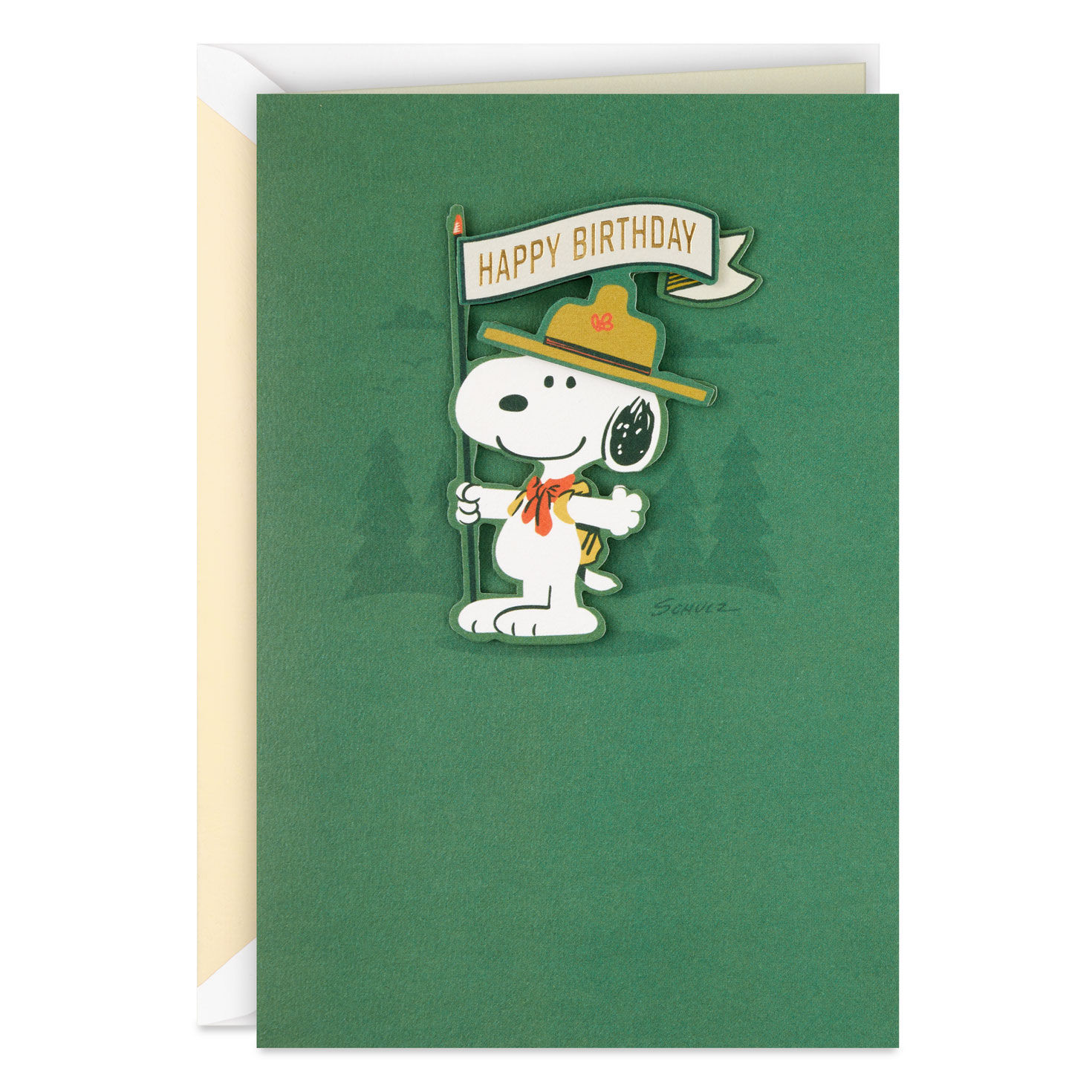 Peanuts® Beagle Scouts Snoopy Non-Stop Fun Birthday Card