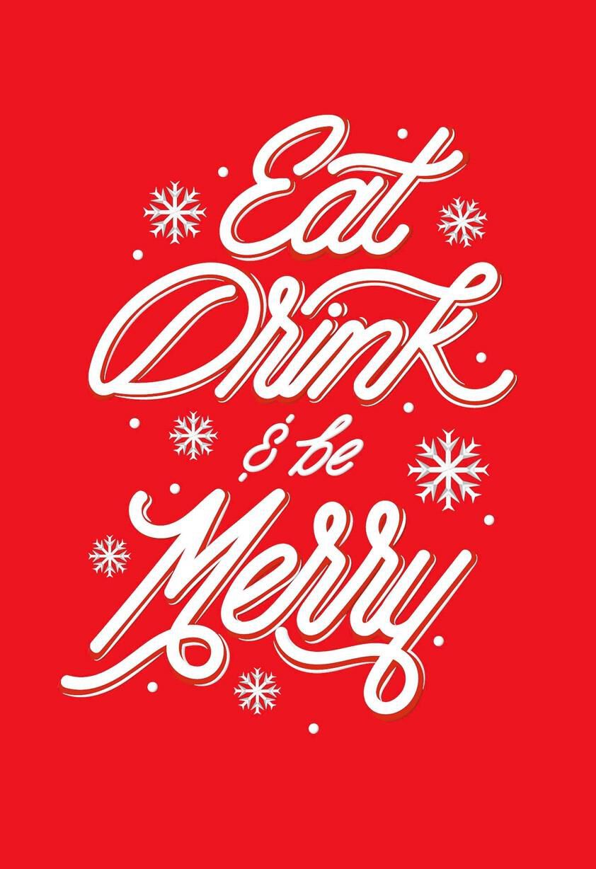 Eat, Drink and Be Merry Christmas Card - Greeting Cards - Hallmark