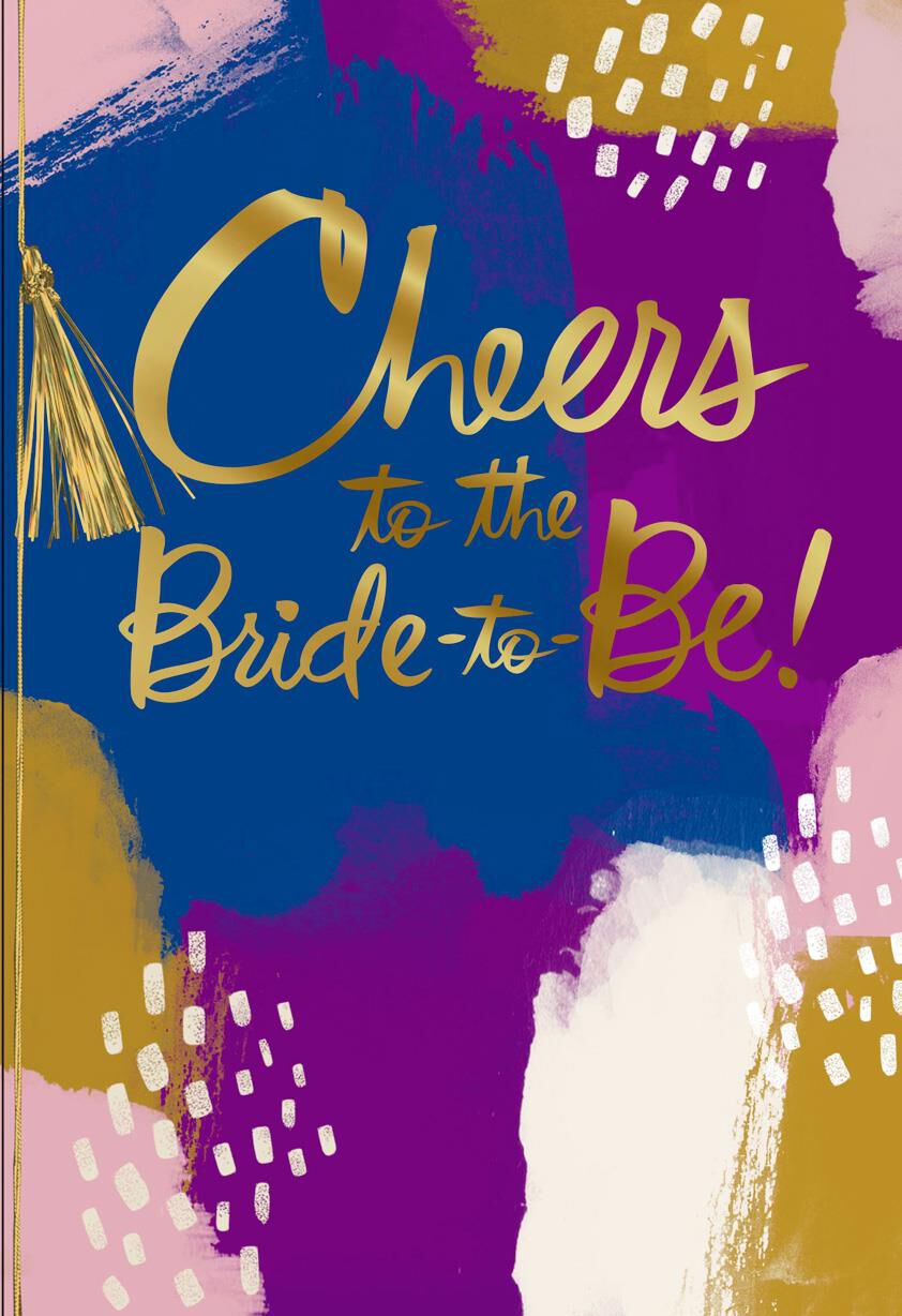 Cheers to Bride-to-Be Bridal Shower Card