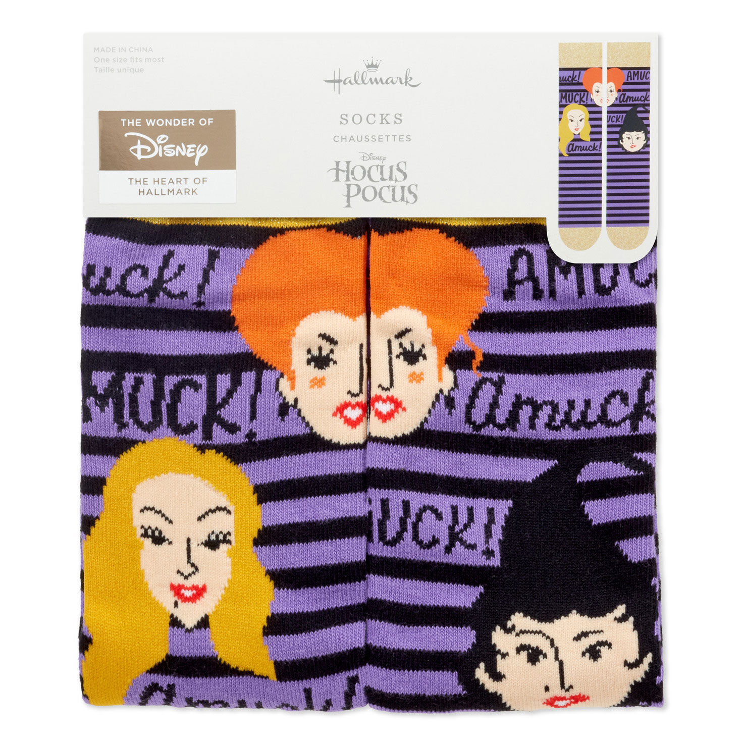 Disney Hocus Pocus Amuck! Amuck! Amuck! Socks for only USD 18.99 | Hallmark
