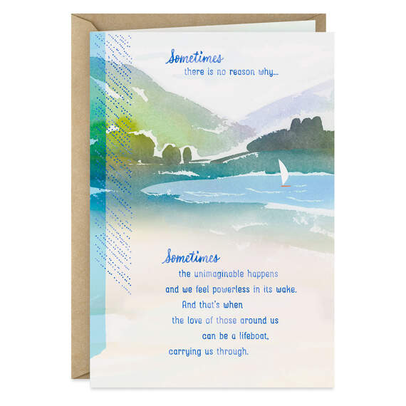 May You Feel Lifted By the Love Around You Sympathy Card
