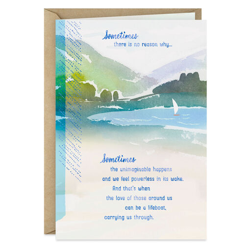 May You Feel Lifted By the Love Around You Sympathy Card, 