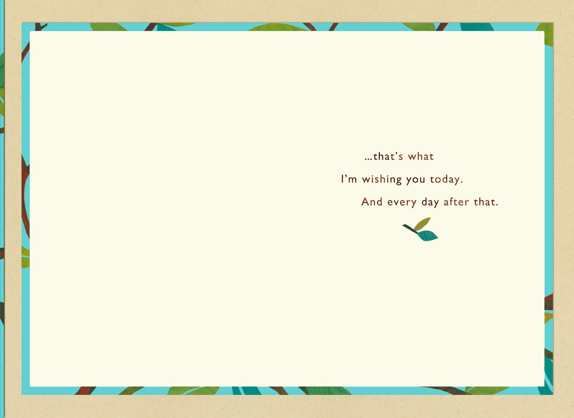 Bluebird on Branch Encouragement Card