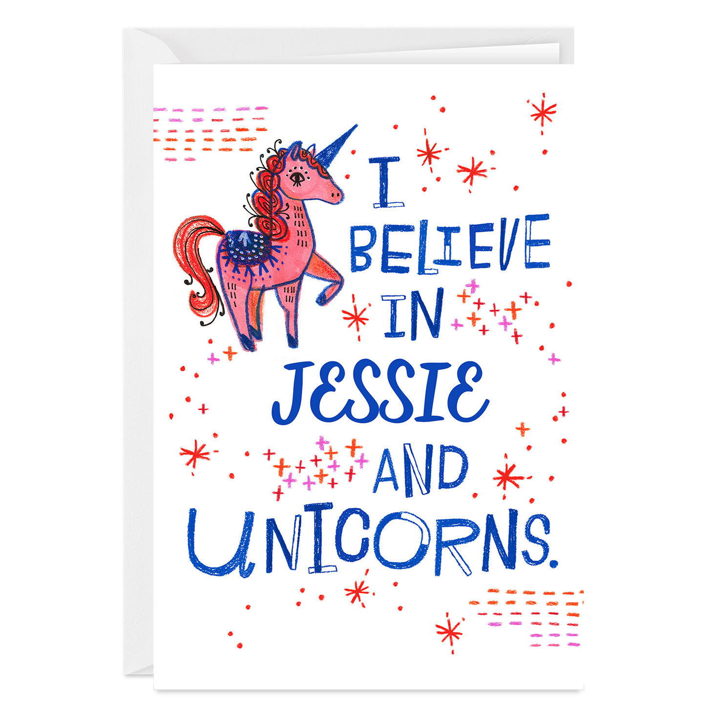 I Believe in You & Unicorns Folded Photo Card for only USD 4.99 | Hallmark