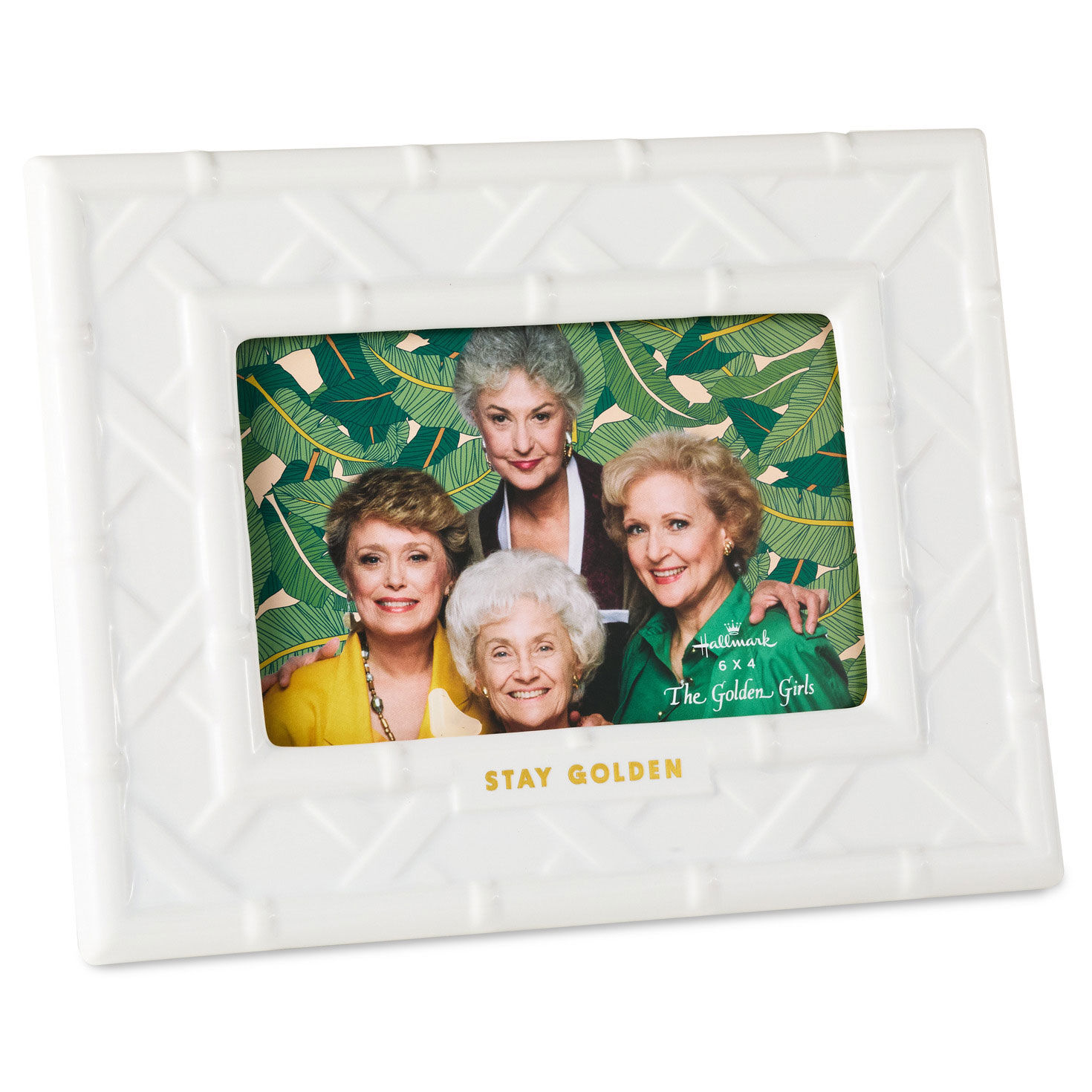 The Golden Girls Stay Golden Ceramic Picture Frame, 4x6 for only USD 33.99 | Hallmark
