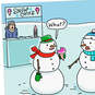 Snowman Eating a Snow Cone Funny Christmas Card, , large image number 4