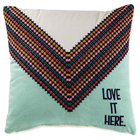 Love It Here Pillow, 14" Square, , large image number 1