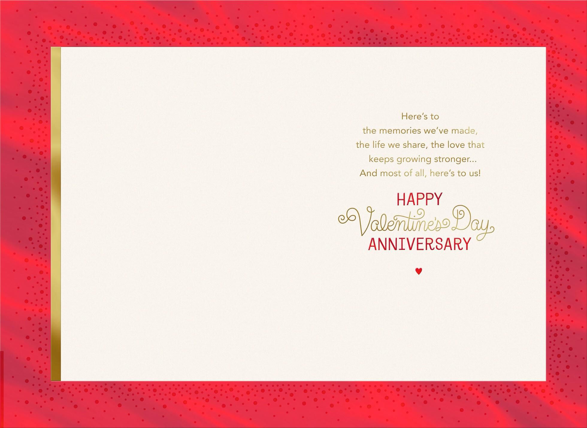 A Toast to Our Love Romantic Valentine's Day Card