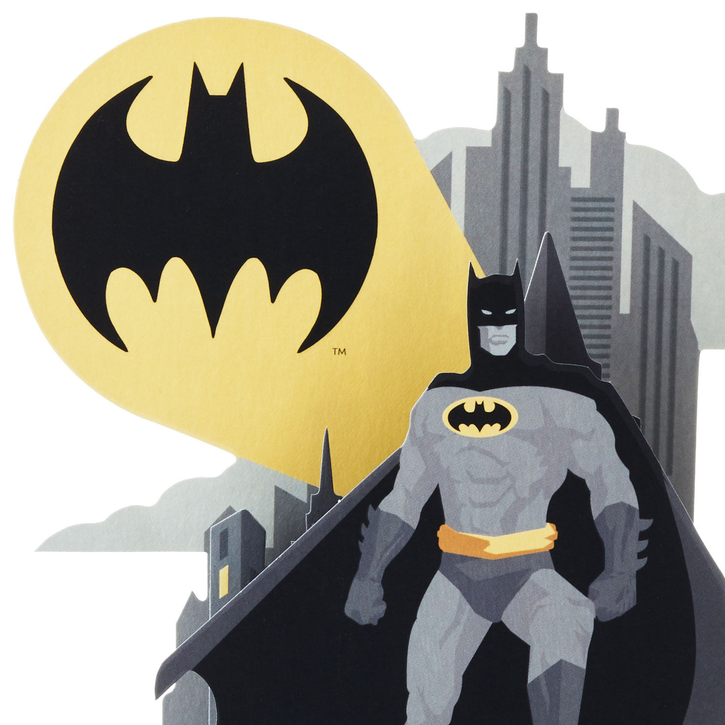 Batman With Bat-Signal 3D Pop-Up Card Pop-up Card Detail image number 4