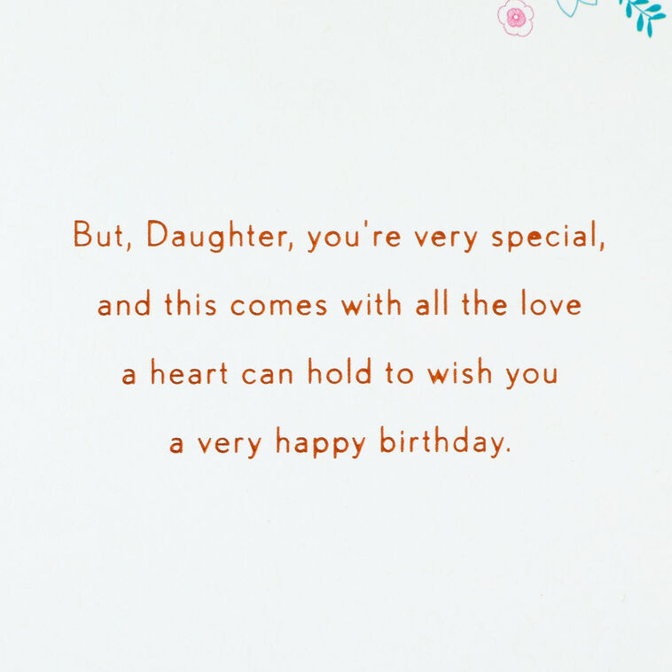 You're Very Special Floral Butterfly Birthday Card for Daughter, , large image number 3