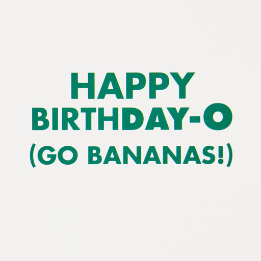 Go Bananas Funny Musical Birthday Card With Motion, 