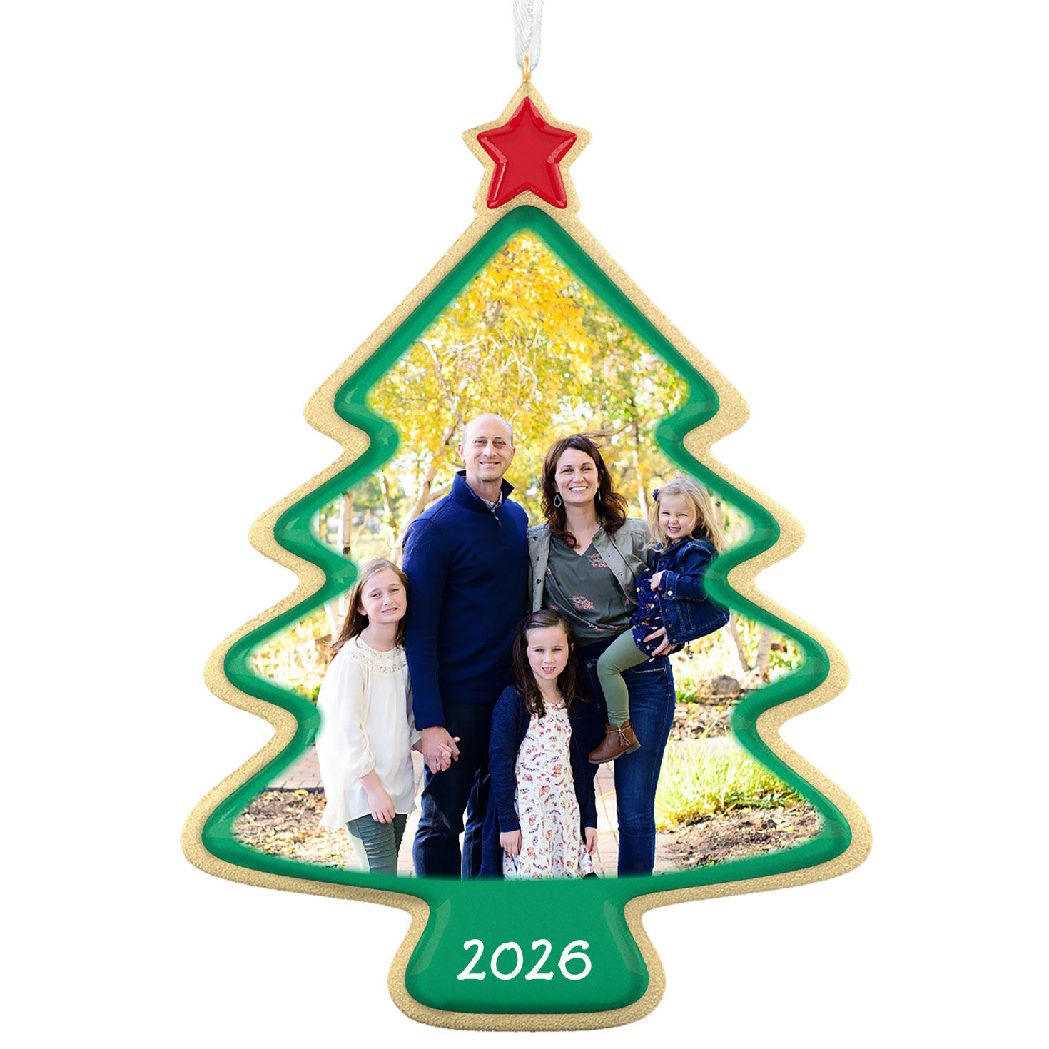 Sweet Memories Sugar Cookie Tree Personalized Ornament, Custom Full Photo and Text